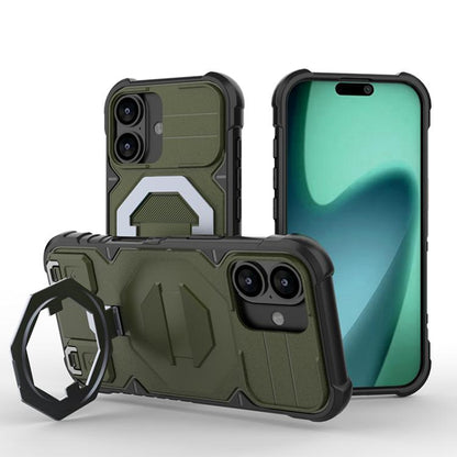 Camera Shield Armor MagSafe Holder Phone Case with Strap