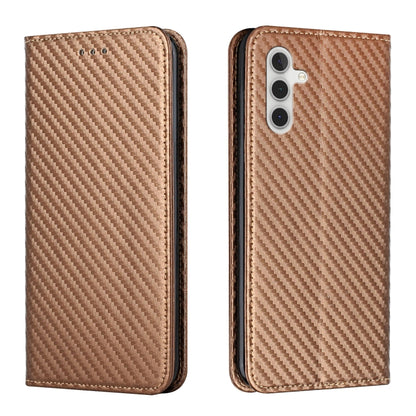 Carbon Fiber Texture Magnetic Flip Leather Phone Case
