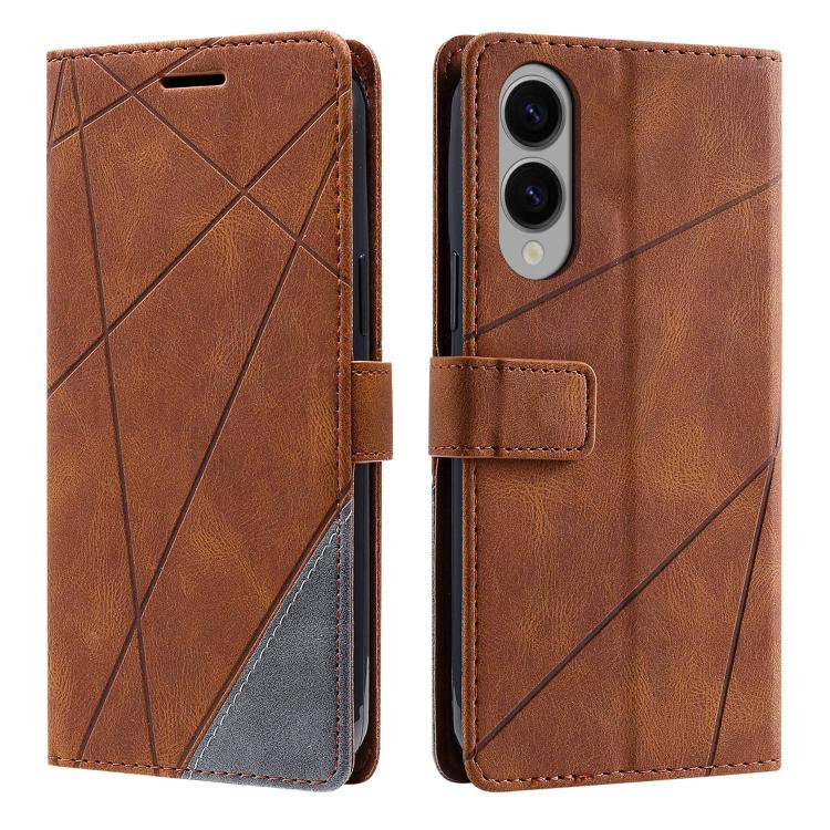 Skin Feel Splicing Leather Phone Case