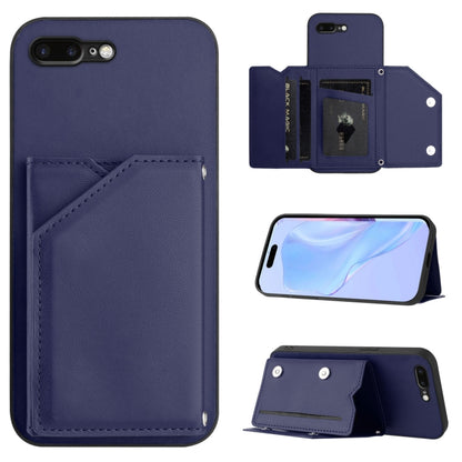 Skin Feel Four Card Slots Phone Case with Wrist Strap