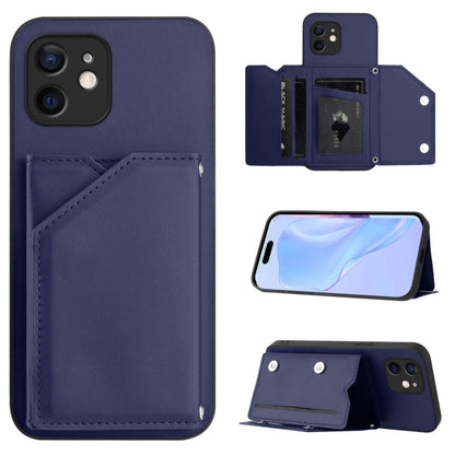 Skin Feel Four Card Slots Phone Case with Wrist Strap