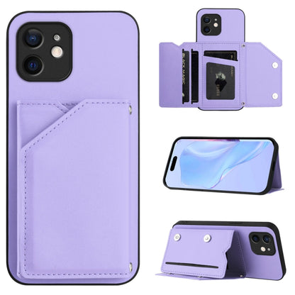 Skin Feel Four Card Slots Phone Case with Wrist Strap