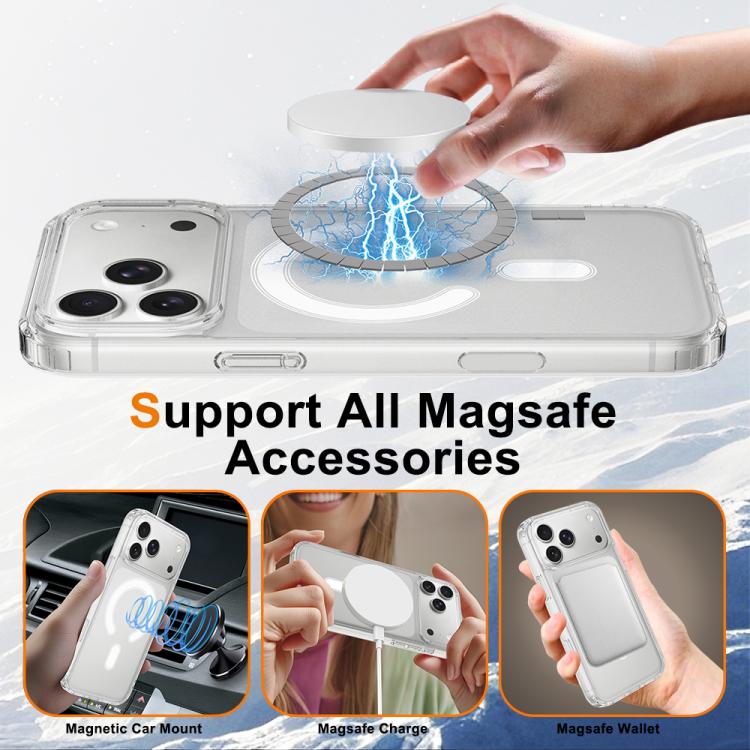 Camera Control Button Integrated MagSafe Clear Phone Case