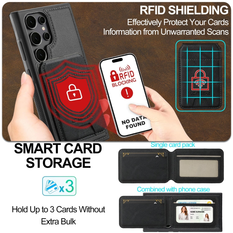 LC.IMEEKE L3 Series Detachable RFID Card Bag Magsafe Phone Case