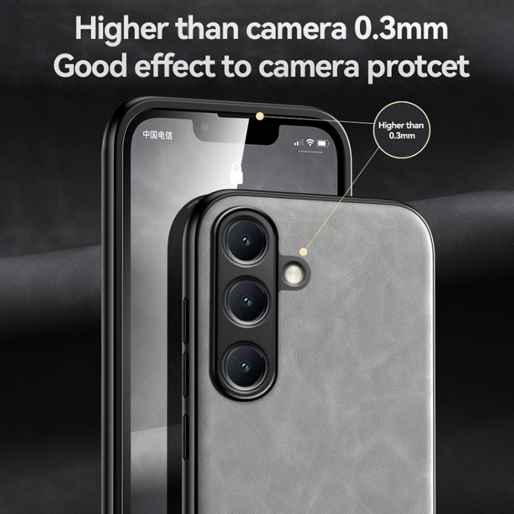 Skin Feel Magnetic Leather Back Phone Case