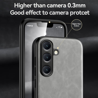 Skin Feel Magnetic Leather Back Phone Case