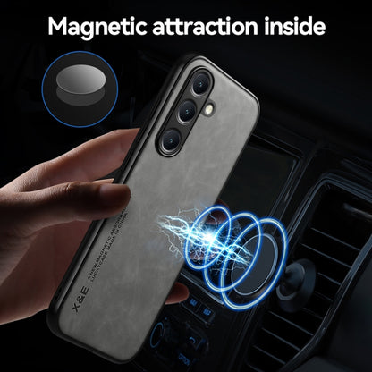 Skin Feel Magnetic Leather Back Phone Case