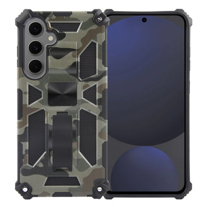 Camouflage Armor Kickstand TPU + PC Magnetic Phone Case