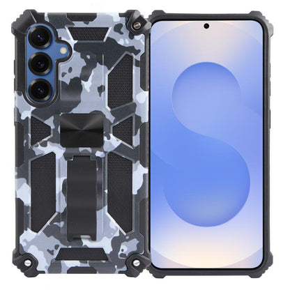 Camouflage Armor Kickstand TPU + PC Magnetic Phone Case