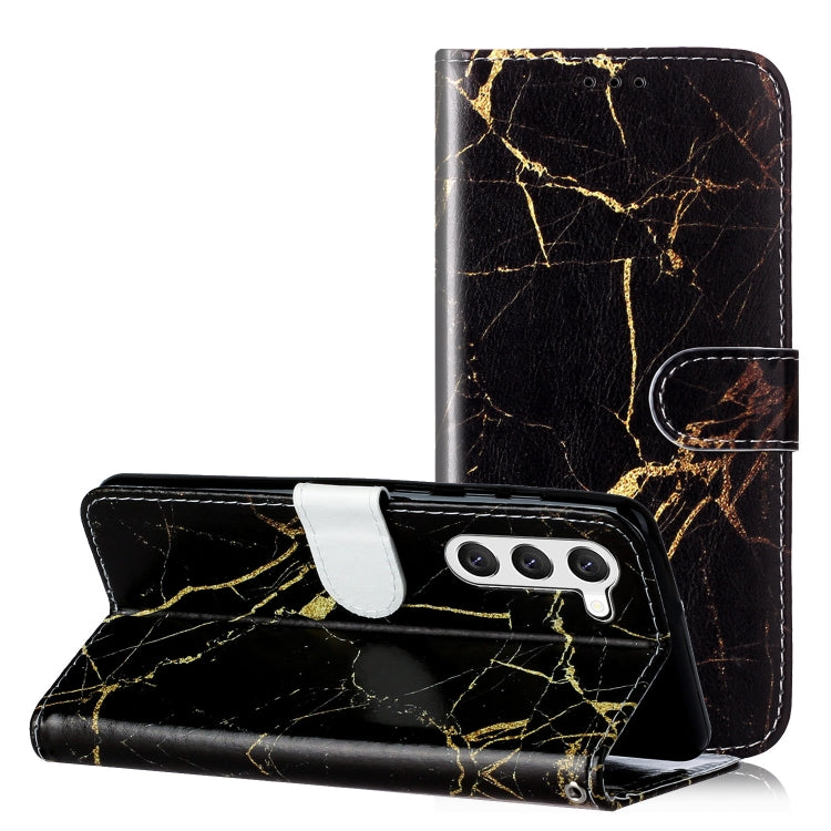 Colored Drawing Marble Pattern Leather Phone Case