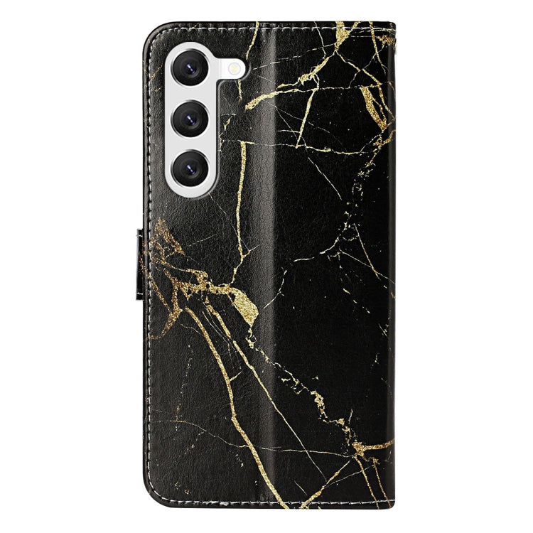Colored Drawing Marble Pattern Leather Phone Case