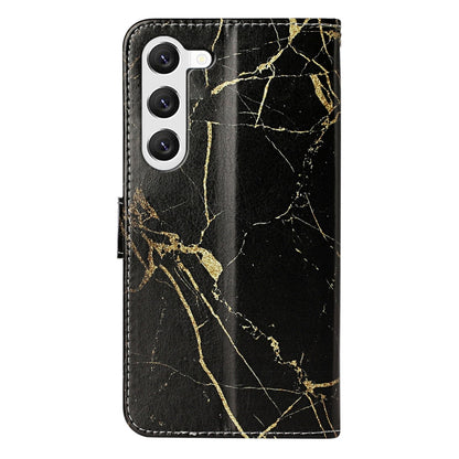 Colored Drawing Marble Pattern Leather Phone Case