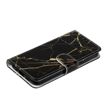 Colored Drawing Marble Pattern Leather Phone Case