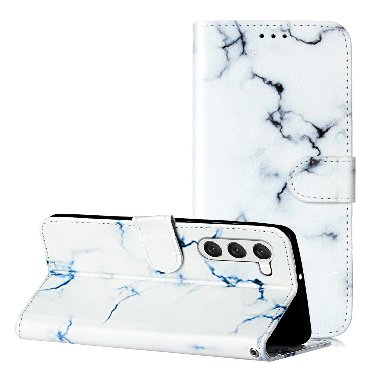 Colored Drawing Marble Pattern Leather Phone Case