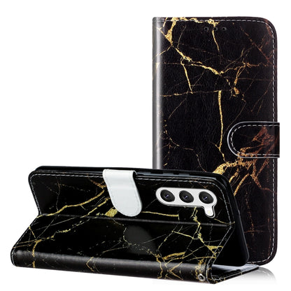 Colored Drawing Marble Pattern Leather Phone Case