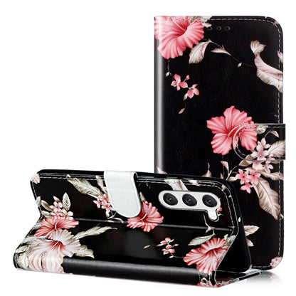 Colored Drawing Marble Pattern Leather Phone Case