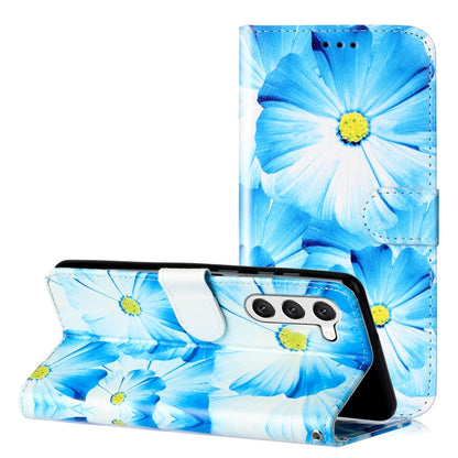 Colored Drawing Marble Pattern Leather Phone Case