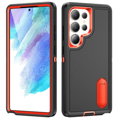 Rugged PC Hybrid Silicone Phone Case with Holder
