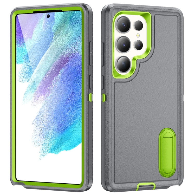 Rugged PC Hybrid Silicone Phone Case with Holder