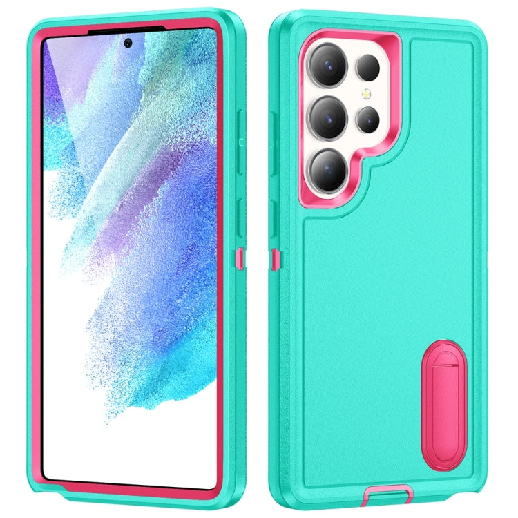 Rugged PC Hybrid Silicone Phone Case with Holder