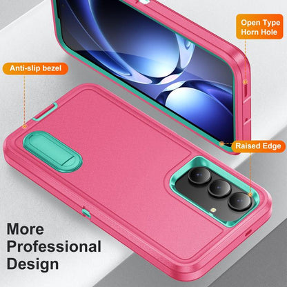Rugged PC Hybrid Silicone Phone Case with Holder
