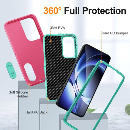 Rugged PC Hybrid Silicone Phone Case with Holder