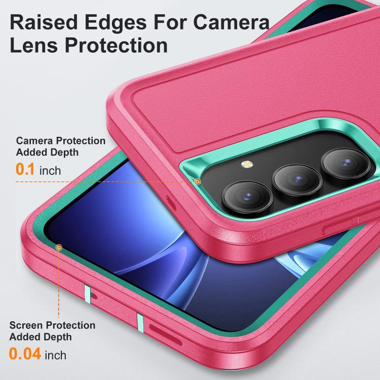 Rugged PC Hybrid Silicone Phone Case with Holder