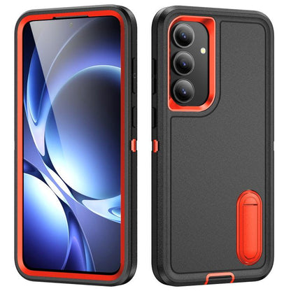 Rugged PC Hybrid Silicone Phone Case with Holder