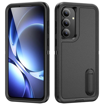 Rugged PC Hybrid Silicone Phone Case with Holder