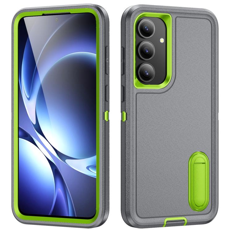Rugged PC Hybrid Silicone Phone Case with Holder