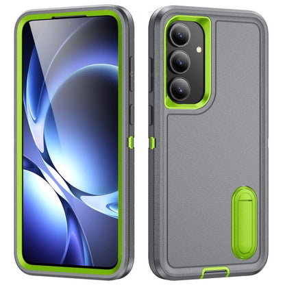 Rugged PC Hybrid Silicone Phone Case with Holder