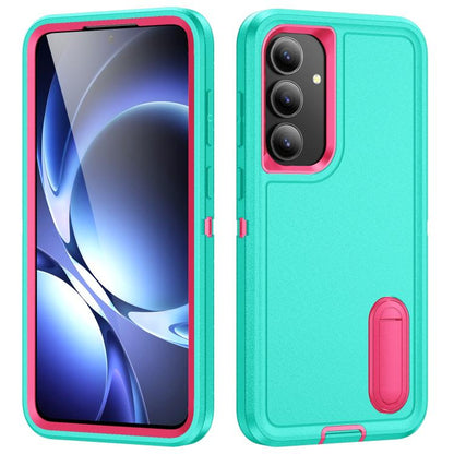 Rugged PC Hybrid Silicone Phone Case with Holder