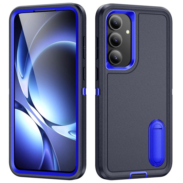 Rugged PC Hybrid Silicone Phone Case with Holder