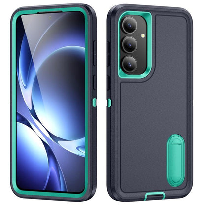 Rugged PC Hybrid Silicone Phone Case with Holder