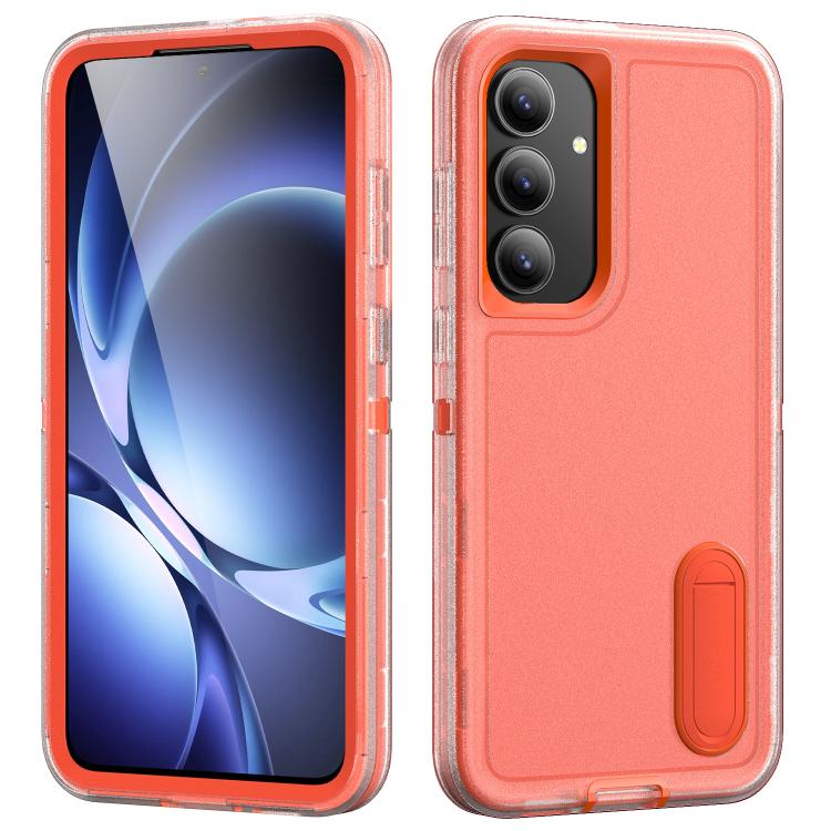 Rugged PC Hybrid Silicone Phone Case with Holder