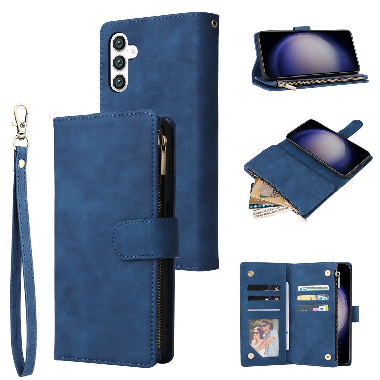 Multifunctional Frosted Zipper Wallet Leather Phone Case