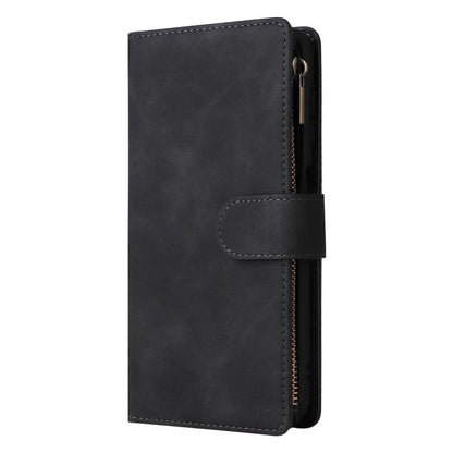 Multifunctional Frosted Zipper Wallet Leather Phone Case