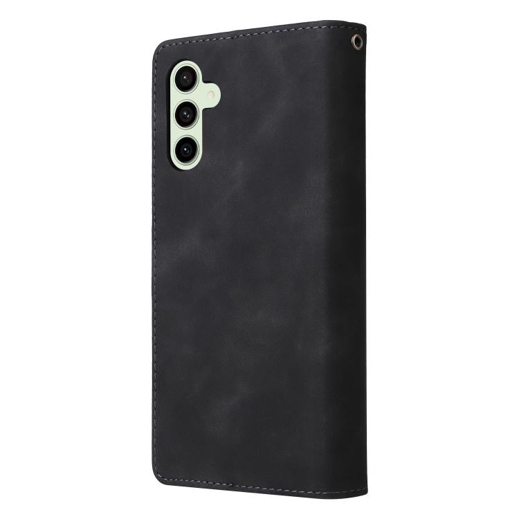 Multifunctional Frosted Zipper Wallet Leather Phone Case