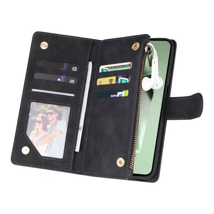 Multifunctional Frosted Zipper Wallet Leather Phone Case