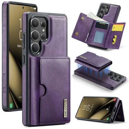 DG.MING M6 Series RFID Tri-fold Card Bag Removable Leather Phone Case