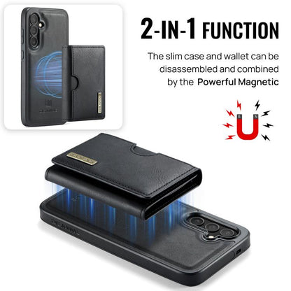 DG.MING M6 Series RFID Tri-fold Card Bag Removable Leather Phone Case