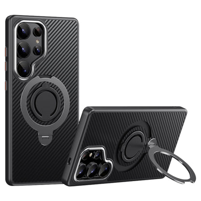 Carbon Fiber MagSafe Phone Case with 360 Degree Rotating Holder