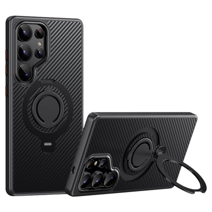 Carbon Fiber MagSafe Phone Case with 360 Degree Rotating Holder