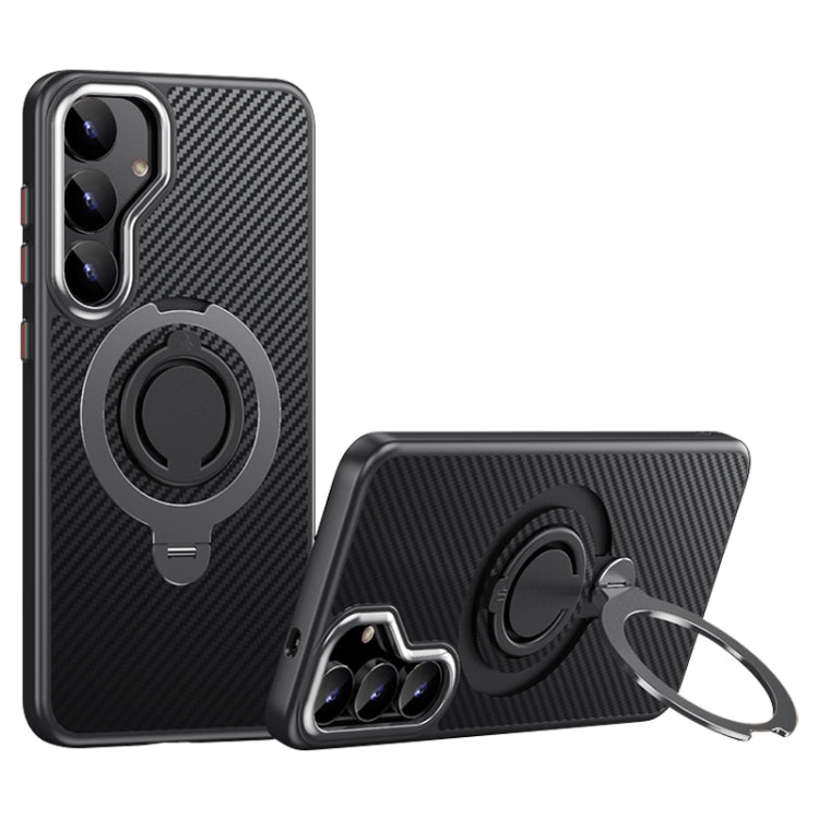 Carbon Fiber MagSafe Phone Case with 360 Degree Rotating Holder