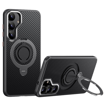 Carbon Fiber MagSafe Phone Case with 360 Degree Rotating Holder