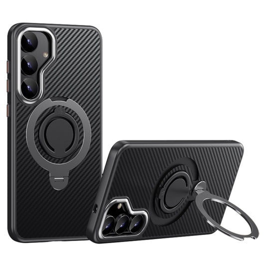 Carbon Fiber MagSafe Phone Case with 360 Degree Rotating Holder
