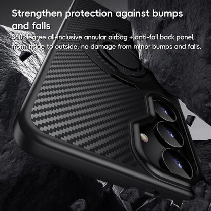 Carbon Fiber MagSafe Phone Case with 360 Degree Rotating Holder