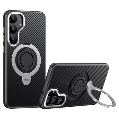 Carbon Fiber MagSafe Phone Case with 360 Degree Rotating Holder