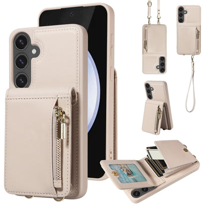 Crossbody Lanyard Zipper Wallet Leather Phone Case