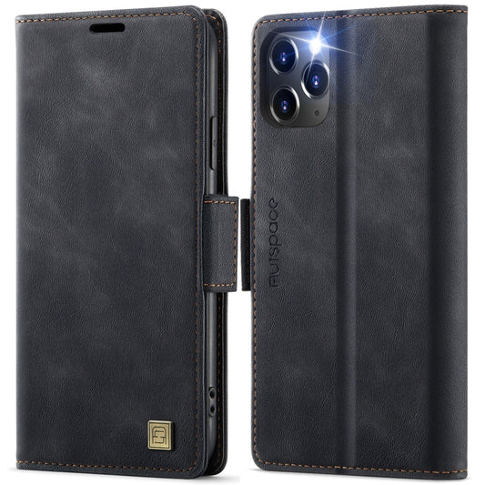 AutSpace A11 Side Buckle MagSafe Magnetic RFID Phone Leather Case